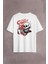 Drink Coffee Skull Kahve Funny Eğlence Sırt Ön Baskılı Oversize Tişört T-Shirt 1