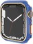 Apple Watch 2/3/4/5/6/7/8/se/nike 44MM Kılıf Taşlı Kasa Koruyucu 360 Tam Koruma Kapak (Gard 06) 3