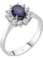 Pırlanta ve Oval Safir Taşlı Anturaj Yüzük 0417R0019 1
