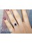 Pırlanta ve Oval Safir Taşlı Anturaj Yüzük 0417R0019 4