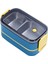 Bento 1400ML Lunchbox Yeni Koleksiyon Iki Katlı 2 Bölmeli Çelik Sefer Tası Yemek Kutusu 1
