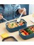 Bento 1400ML Lunchbox Yeni Koleksiyon Iki Katlı 2 Bölmeli Çelik Sefer Tası Yemek Kutusu 5