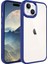 Apple iPhone 15 Plus Kılıf Kenarları Parlak Arkası Şeffaf Hassas Butonlu Renkli Kapak (Krom) 1