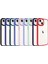 Apple iPhone 15 Plus Kılıf Kenarları Parlak Arkası Şeffaf Hassas Butonlu Renkli Kapak (Krom) 3