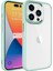 Apple iPhone 15 Pro Max Kılıf Kenarları Parlak Arkası Şeffaf Hassas Butonlu Renkli Kapak (Krom) 1