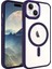 Apple iPhone 15 Plus Kılıf Kamera Çıkıntılı Şarj Destekli Renkli Hassas Butonlu Kapak (Krom-Mag) 1