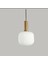 Rustik Dekoratif Metal Modern Eskitme Opal Beyaz Camlı Tekli Avize 1