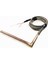 Fişek Isıtıcı Rezistans 13cm boy-12mm kalınlık-300 Watt-220 Volt Dirsekli ( Termokupl ) 1