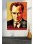 Atatürk Mustafa Kemal Kanvas Tablo Okullara Işyerlerine Uygun (8 Farklı Ölçü) 1