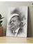 Recep Tayyip Erdoğan Başkan Erdoğan Karakalem Efektli Rte Kanvas Tablo (7 Farklı Ölçü) 2