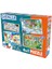 SRN7682 Şirinler 4 Ü 1 Arada Puzzle - 24 36 48 60 Parça 1