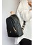 Büyük Boy Günlük Kullanamına Uygun 9 Bölmeli Siyahtaba Kombin Kadın Sırt Çantası 4040 4