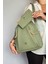 Büyük Boy Günlük Kullanamına Uygun 9 Bölmeli Yeşil Kombin Kadın Sırt Çantası 4040 2