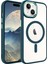 Apple iPhone 15 Plus Kılıf Wireless Şarj Özellikli Krom Magsafe Silikon Kılıf 1