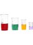 Uzun Form Cam Beher Seti - Isıya Dayanıklı - 1000ML-500ML-250ML-100ML - 4 Adetlik Set 4
