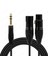 6.35 mm Trs Erkek To 3-Pin Xlr Dişi + Erkek Ses Kablosu - 1.5 Metre 2