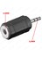 3.5mm Erkek To 2.5mm Dişi Stereo Mic Ses Kulaklık Jak Adaptörü Dönüştürücü 3