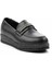 Siyah Kadın Loafer Ayakkabı K01763415509 3