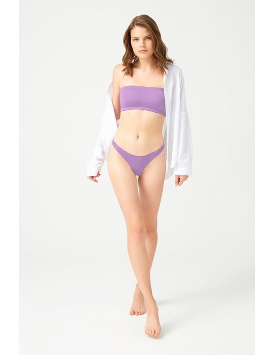 Cottonhill Lazer Kesim Kadın Tanga Külot 6'lı Paket Çok Renkli %80 Polyamid %20 Elastan görsel 4