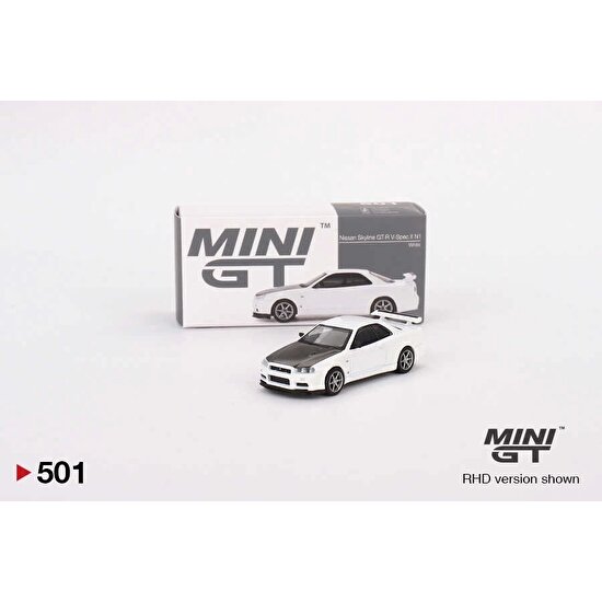Mini Gt Nissan Skyline Gt-R (R34) V-Spec Iı N1 White MGT00501