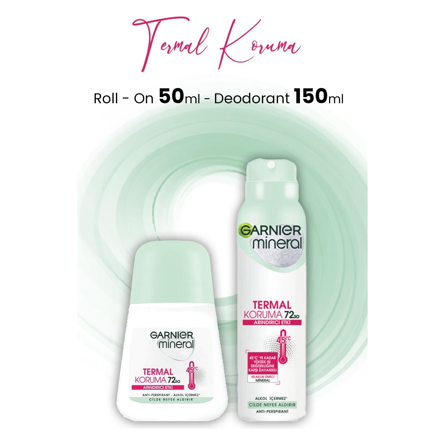 Garnier Mineral Termal Koruma RollOn 50 ml ve Deodorant 150 Fiyatı