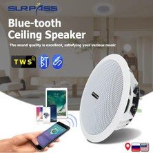 Ucuzcu Market Tavan Hoparlör Amplifikatörlü ve Bluetooth Özellikli ( Beyaz Renk Gönderilir)