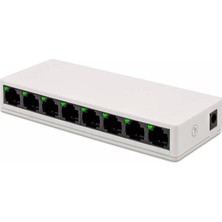 Apera Nr4 8 Port Switch RJ45 100MBPS Ethernet Internet Dağıtıcı Ağ Hub Ev Ofis Için