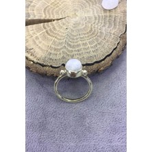 Nsa Silver Ay Taşı 925 Ayar Gümüş Yüzük