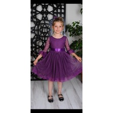 KonfixKids  Kız Çocuk Abiye Tül Mezuniyet Elbisesi 6-13 Yaş