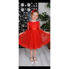 KonfixKids  Kız Çocuk Abiye Tül Mezuniyet Elbisesi 6-13 Yaş