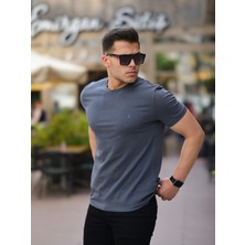 Kozik Erkek Bisiklet Yaka Standart Pamuk Erkek Basic T-Shirt