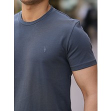 Kozik Erkek Bisiklet Yaka Standart Pamuk Erkek Basic T-Shirt