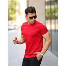 Kozik Erkek Bisiklet Yaka Standart Pamuk Erkek Basic T-Shirt