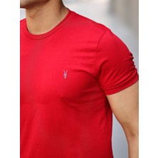 Kozik Erkek Bisiklet Yaka Standart Pamuk Erkek Basic T-Shirt