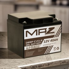 Maz Akü 12 Volt 40 Amper Deep Cycle Jel Akü 12V 40AH Yeni Üretim