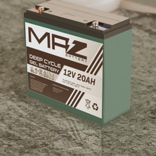 Maz Akü 12 Volt 20 Amper Deep Cycle Jel Akü 12V 20AH Yeni Üretim