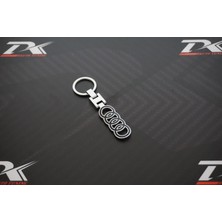 Dk Audi Halka Logo Krom Metal Çift Yön Anahtarlık