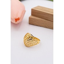 Latif Kuyumcu 22 Ayar Altın Yüzük Kalemli Işlemeli Tasarım Kadın Yüzük