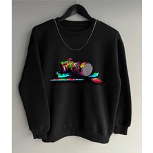 Newcabin.35 Yeni Sezon 3 İplik Şardonlu Pamuklu Dijital Baskılı Sweatshirt