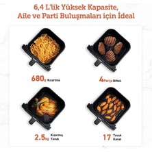 Cosori Sıcak Hava Fritözü Ikili Isıtma Sistemi, 6.4 L