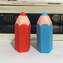 Opulent Accessories Kalem Dekoratif Beton Biblo 2li, doğum günü hediyesi, sevgililer günü hediyesi, hediyelik eşya, hediyelik biblo