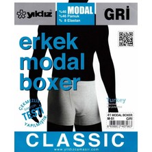 Yıldız Erkek Modal Likralı Boxer 37/42 - 6 Adet