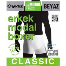 Yıldız Erkek Modal Likralı Boxer 37/42 - 6 Adet