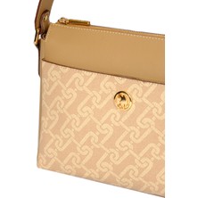 U.S. Polo Assn. Çapraz Askılı Kadın Çanta Bej Us23515