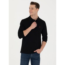 U.S. Polo Assn.  Polo Yaka Siyah Erkek Sweatshirt GTP01SK023