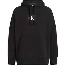 Calvin Klein Jeans Kapüşon Yaka Baskılı Siyah Kadın Sweatshirt J40J400325BEH