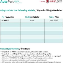 Alpha Auto Part Renault Trafic Için Ön Sağ Cam Tamir Seti