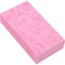 Aloneling Kaneed Bebek Duş Spa Banyo Square Sünger Vücut Temizleme Ovma Pembe (Yurt Dışından)