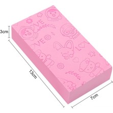 Aloneling Kaneed Bebek Duş Spa Banyo Square Sünger Vücut Temizleme Ovma Pembe (Yurt Dışından)