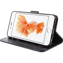 Forestl Digital Kelebek Deri Cüzdan Stand Kılıfı Apple iPhone 6s Plus 6 Plus-Black (Yurt Dışından)